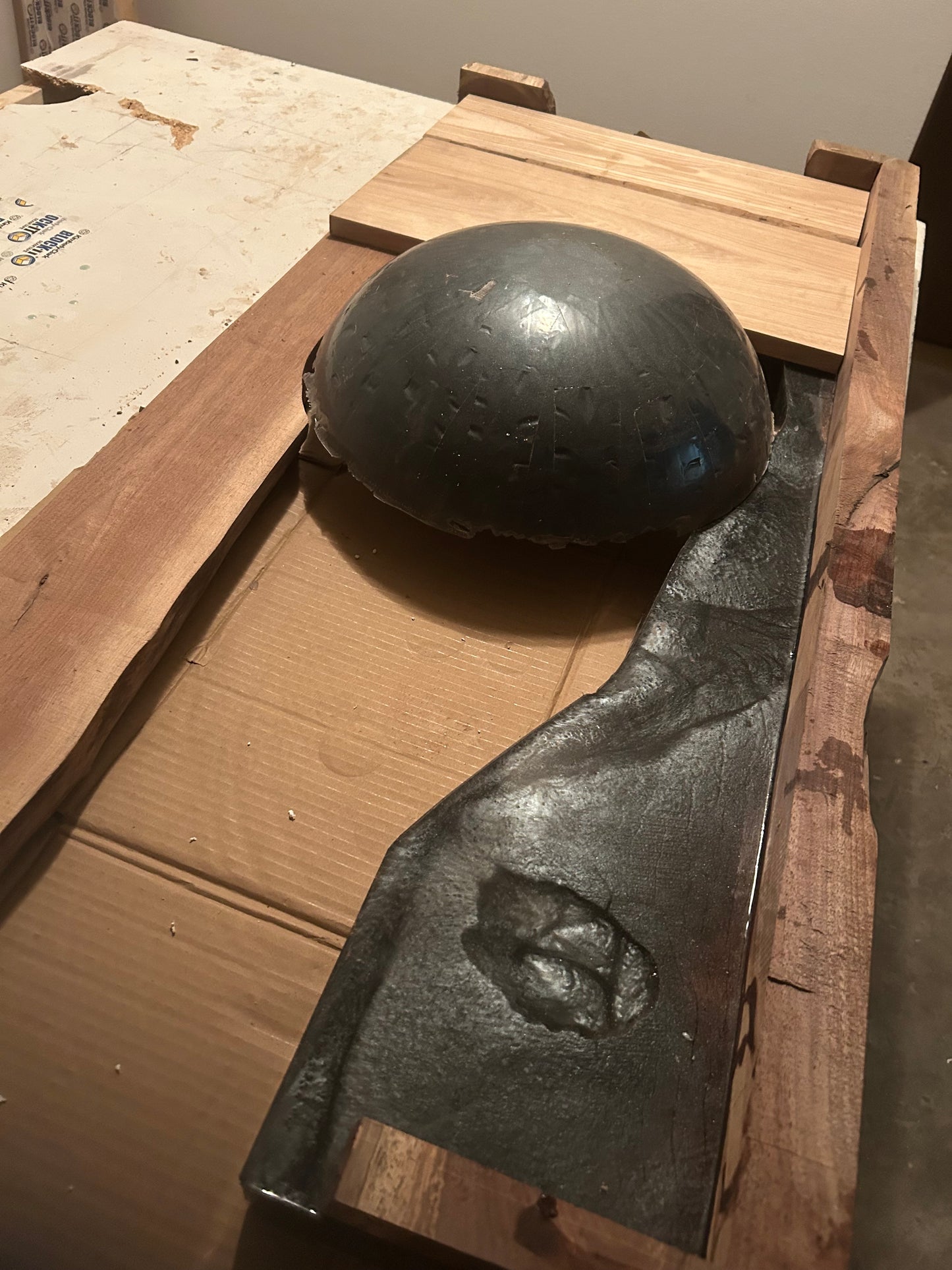 Live Edge Walnut River Table, Epoxy Resin & Wood Sink Vanity (Double bowl)