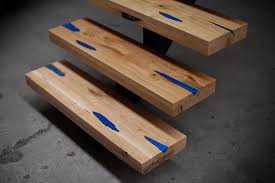 Handmade ASH and Epoxy Resin Stair Treads – Non-Slip, Custom Luxury Interior Steps